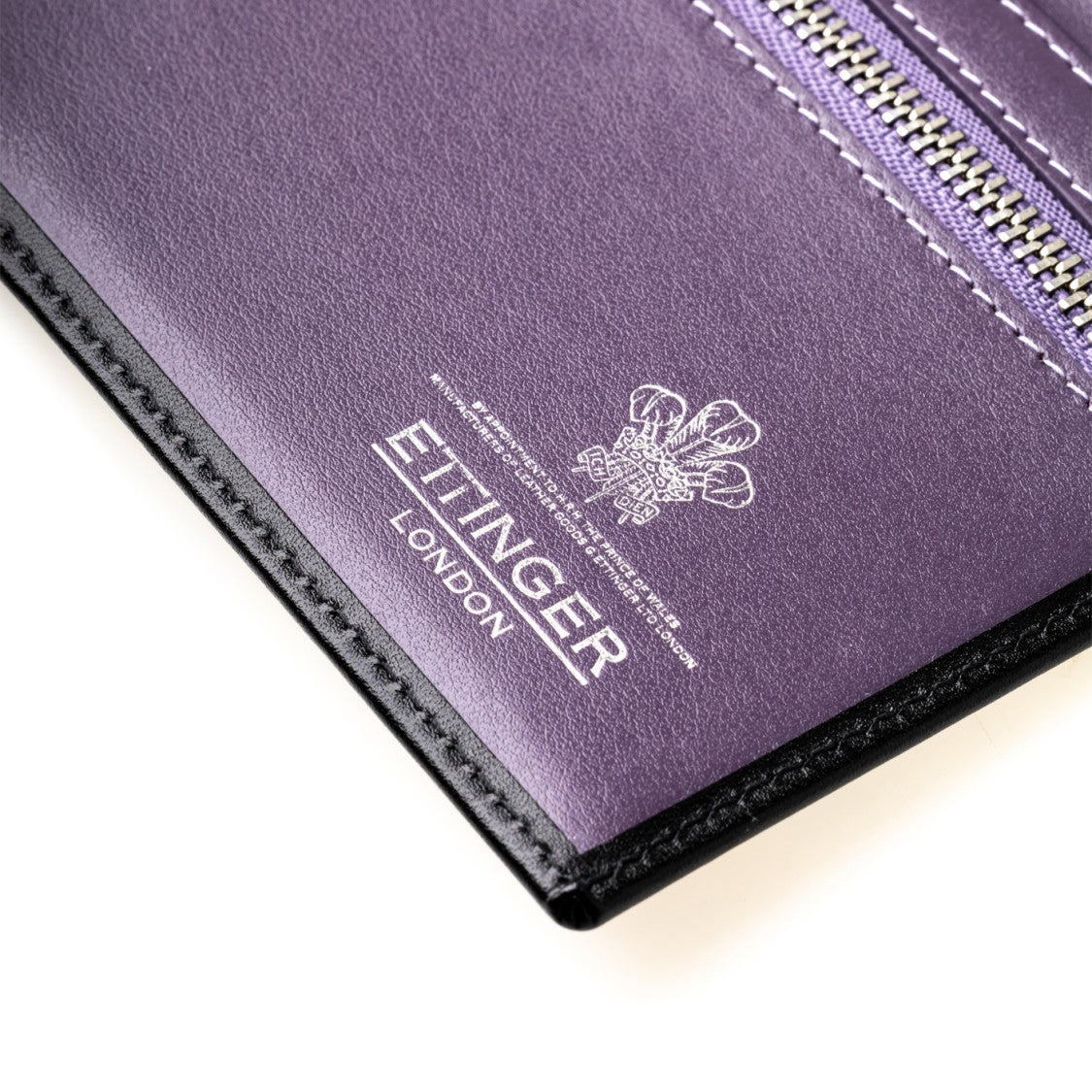 Ettinger Leather Wallet With Zippered Coin Pocket