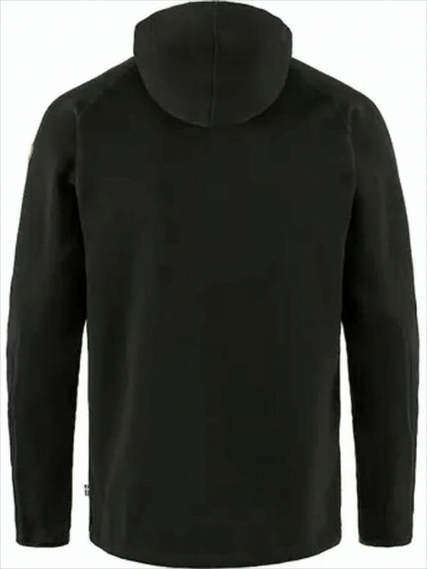 Fjallraven Kanken Modern Full-Zip Black Jacket With Cozy Hood