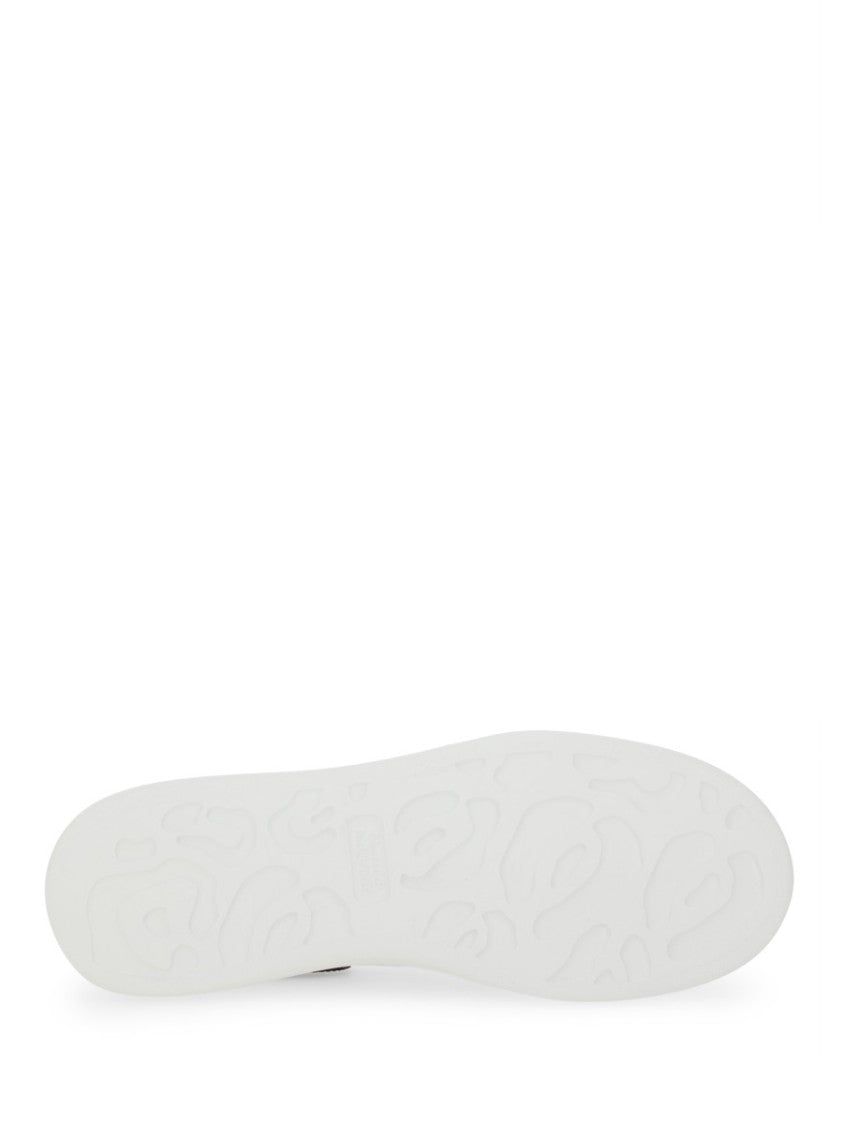 Alexander Mcqueen Oversized Calf Leather Sneakers With Chunky Rubber Sole