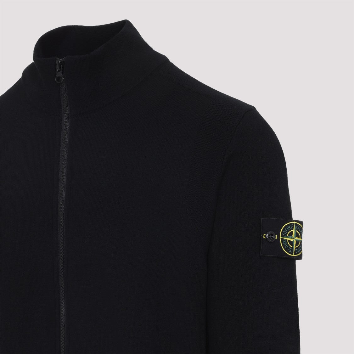Stone Island Black Virgin Wool Sweater