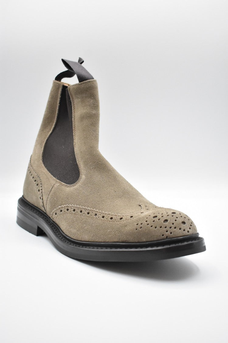 Tricker's Laced Boots With Brogue Detailing