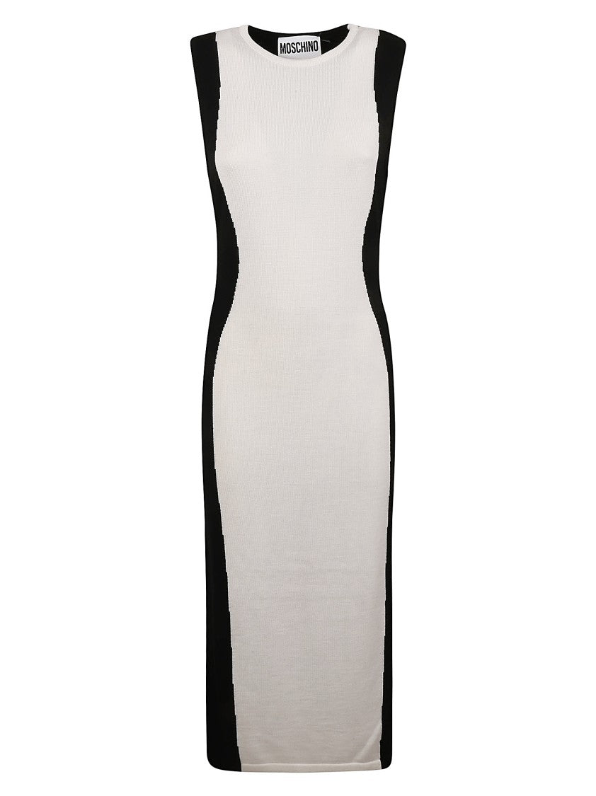 Moschino Form-Fitting White Dress