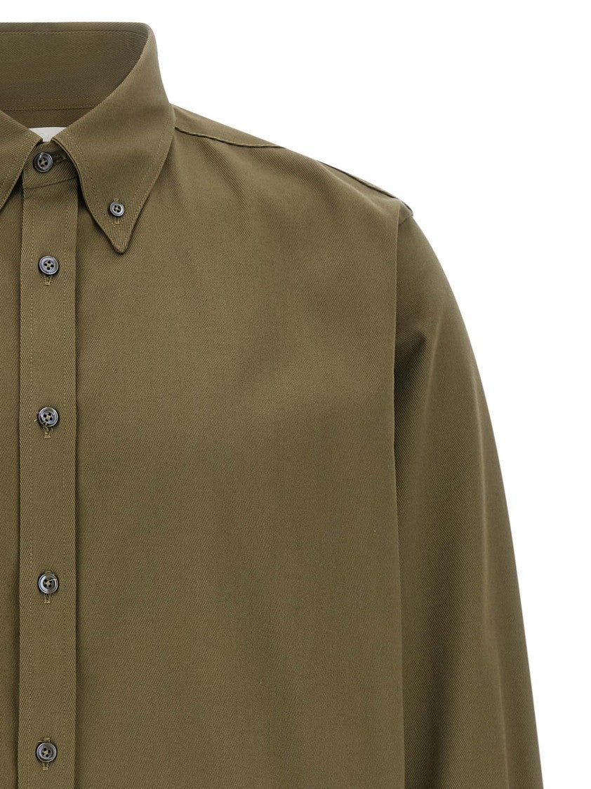 Cellar Door Heavy Cotton Button-Down Shirt With Comfort Fit