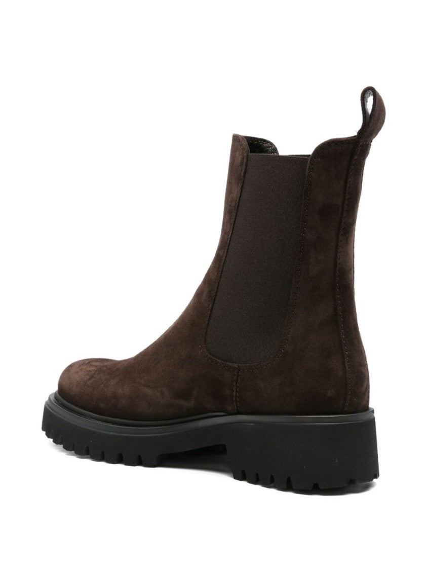 Guglielmo Rotta Calfskin Ankle Boots With Rubber Sole