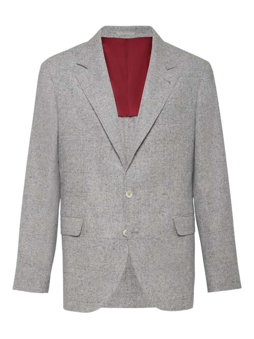 Brunello Cucinelli Deconstructed Grey Blazer