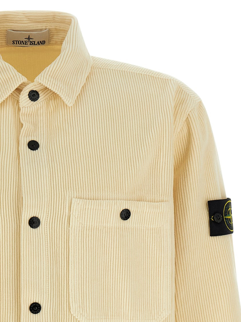 Stone Island Ribbed Velvet Overshirt