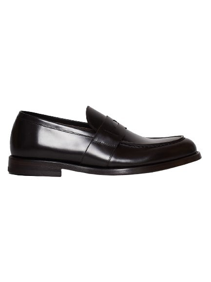 Green George Ebony Colored Leather Moccasin
