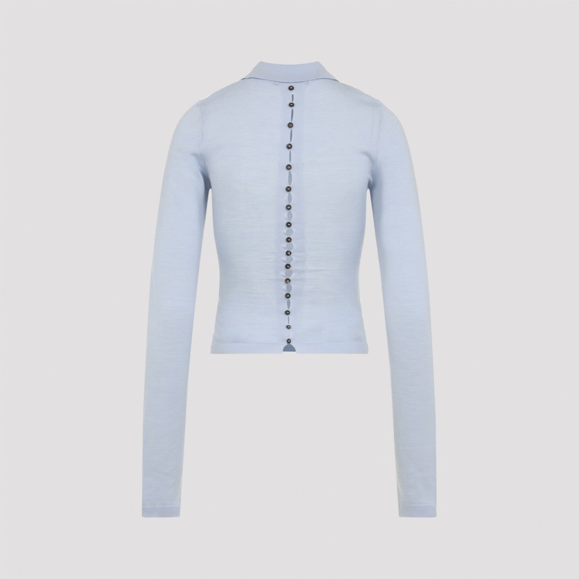 Jacquemus Fitted Long-Sleeve Button-Up Top