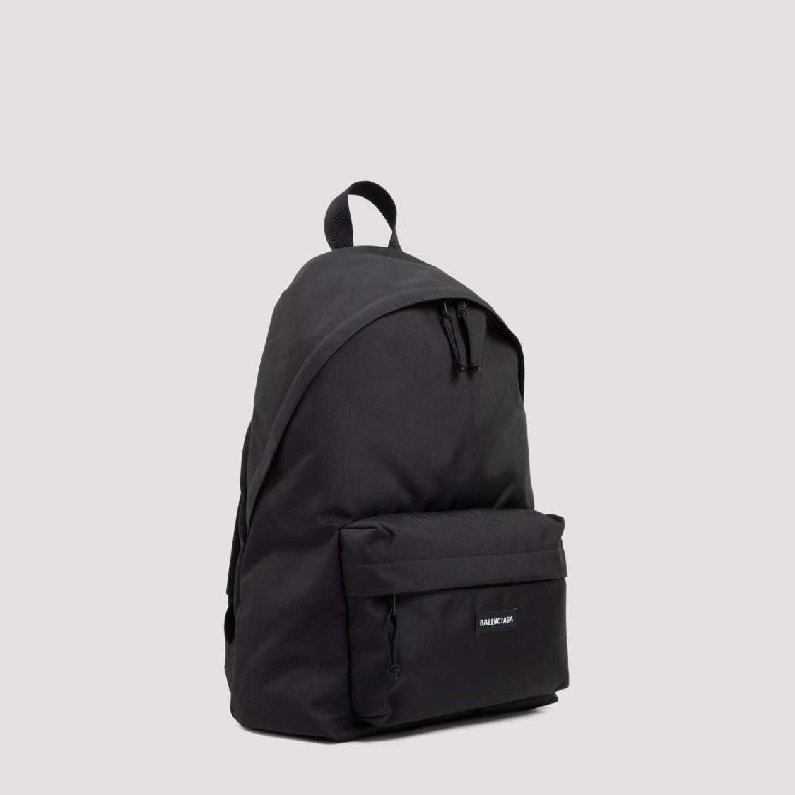 Balenciaga Black Recycled Nylon Backpack With Functional Design