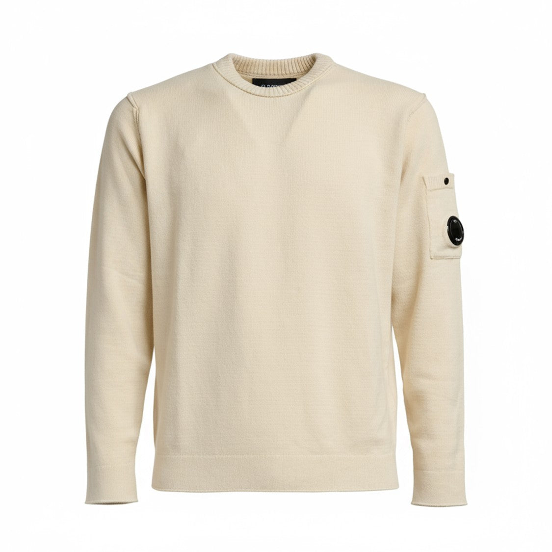 C.P. Company Crew Neck In Soft Cotton Stretch Knit