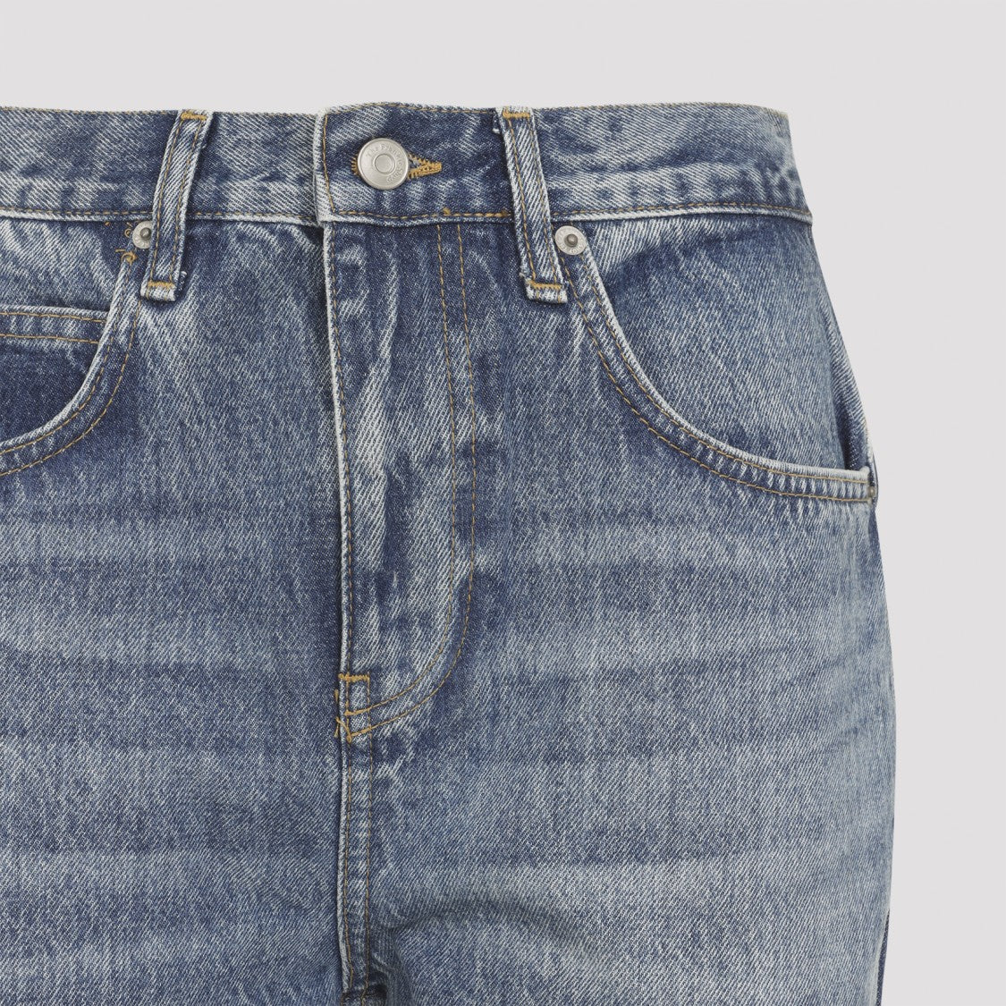 The Frankie Shop Medium Wash Blue Cotton Dalston Jeans