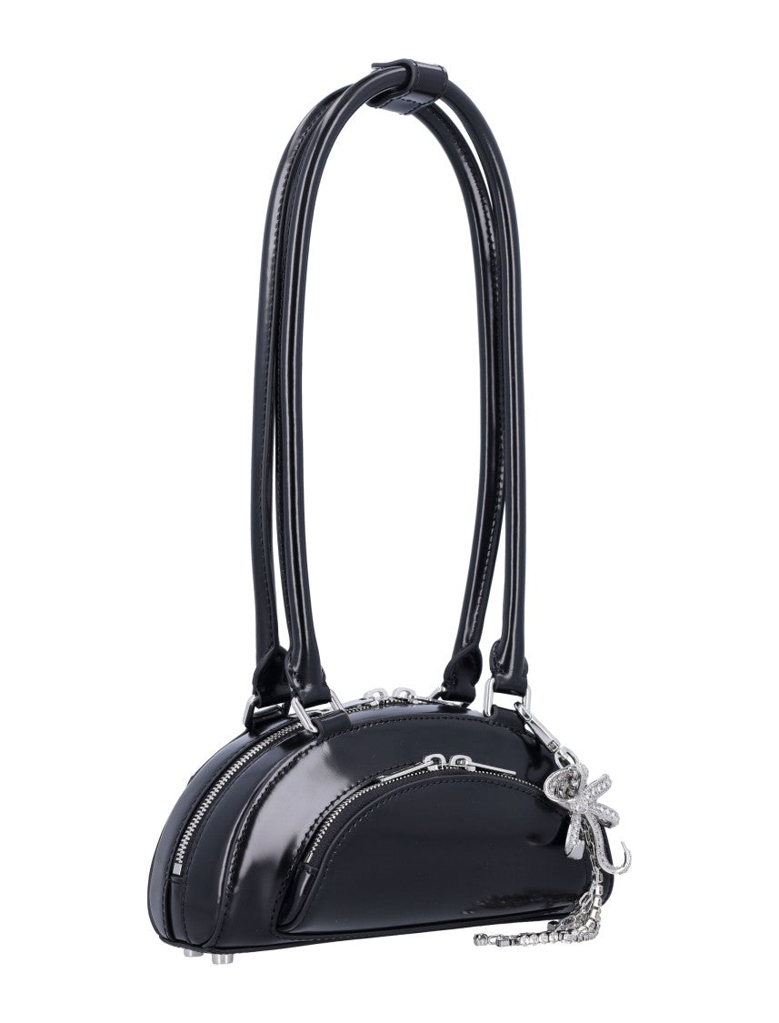 Self-Portrait Mini Curved Charm Shoulder Bag