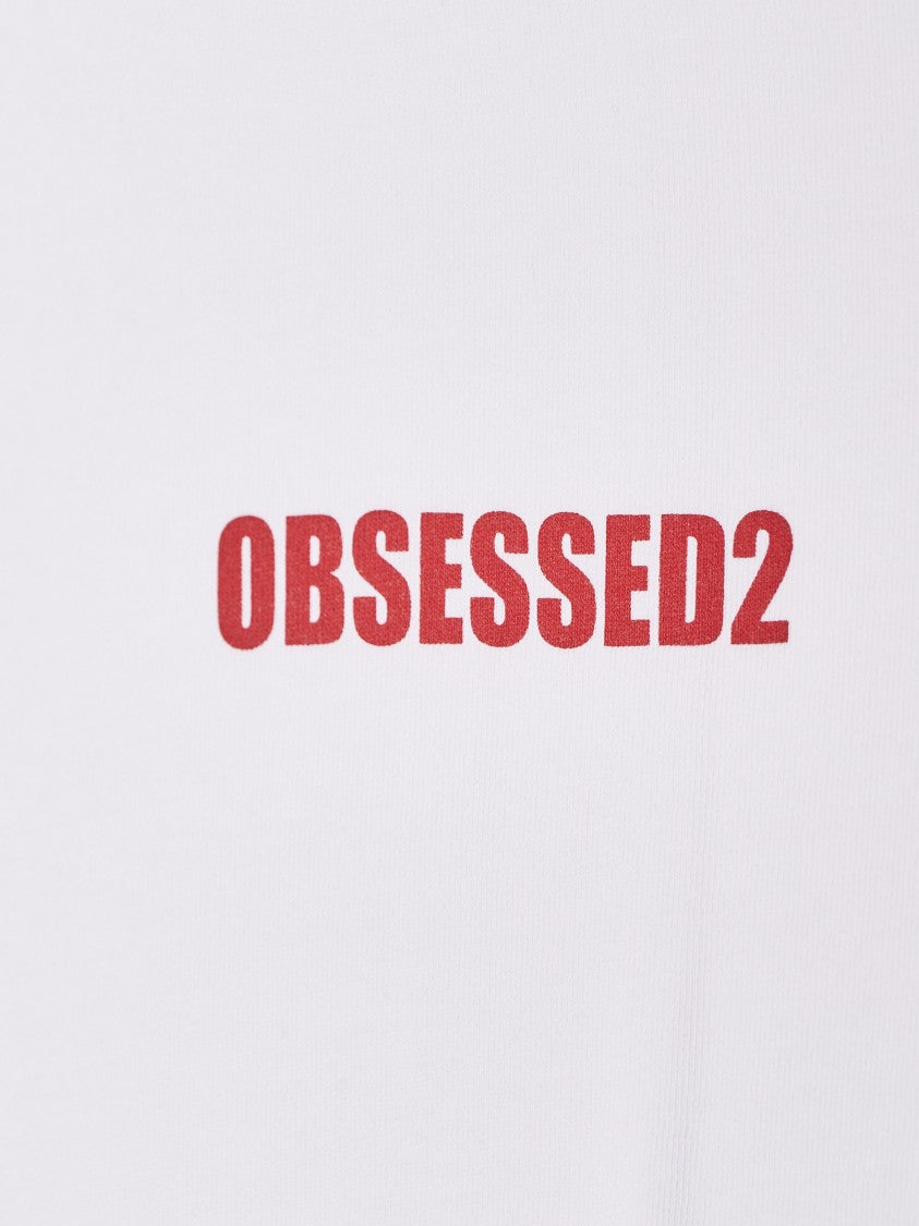 Dsquared2 Boxy Loose Fit White Tee