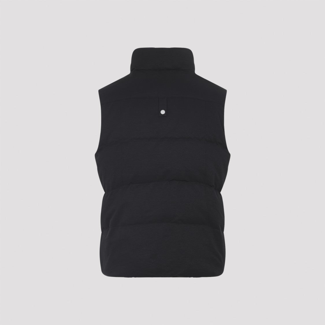 Moose Knuckles Quilted Black Waistcoat With High Collar