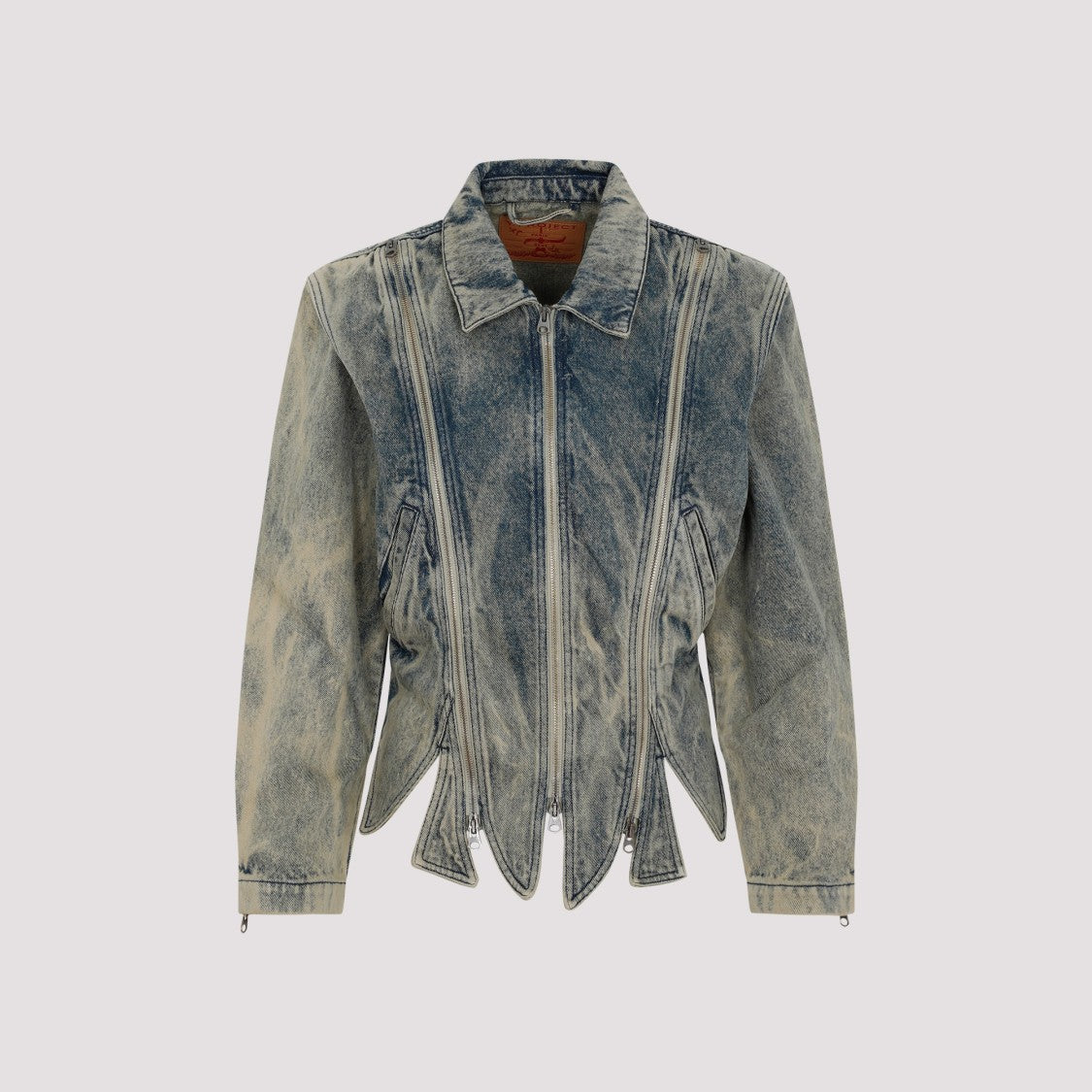 Y/Project Vintage Beige Tudor Zip Denim Jacket