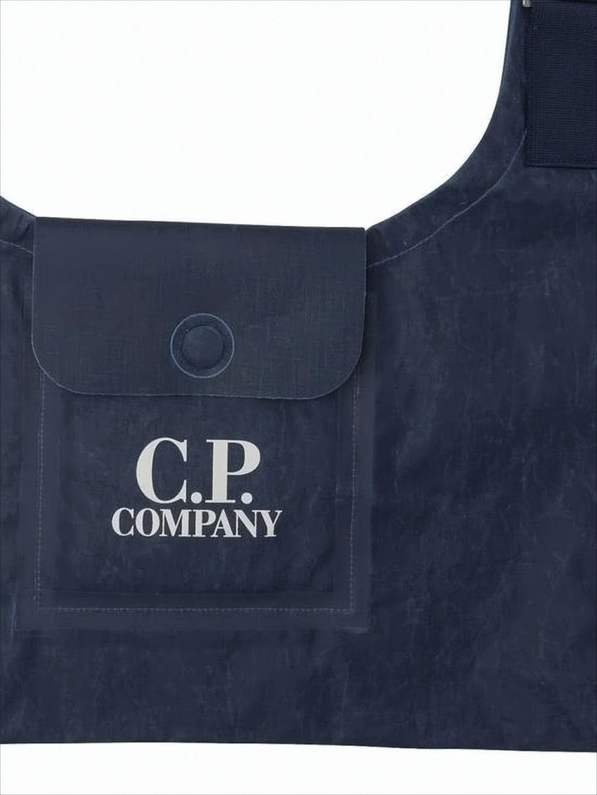 C.P. Company Rectangular Linen Shoulder Bag With Adjustable Strap