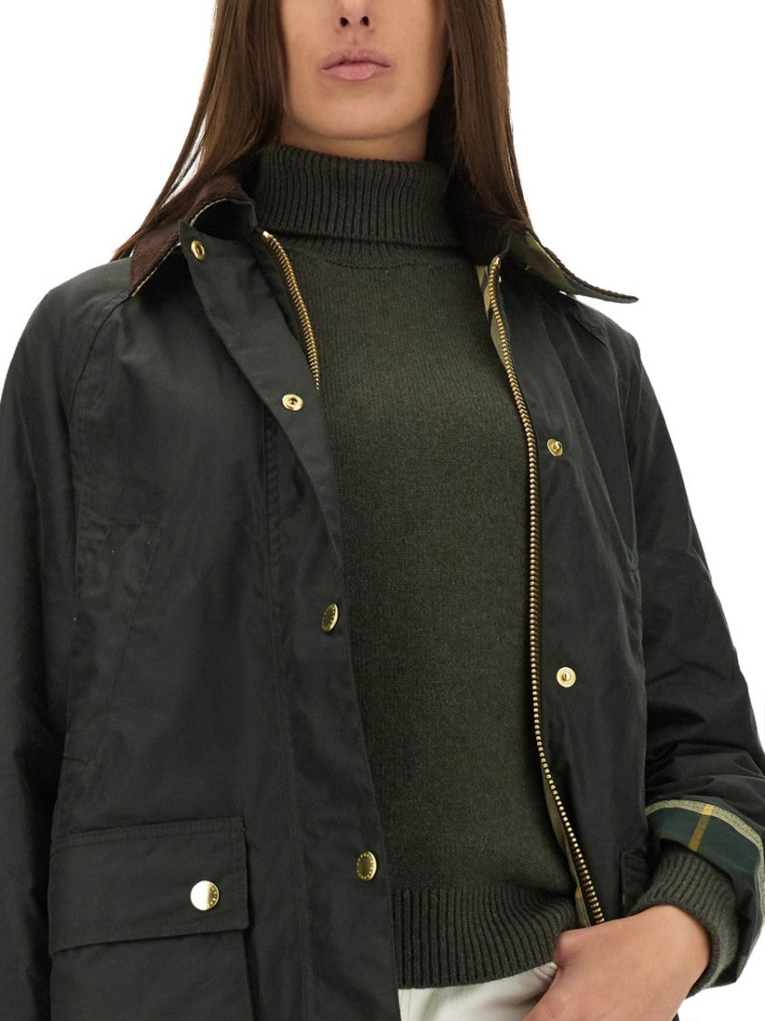 Barbour Long Waxed Cotton Beadnell Jacket