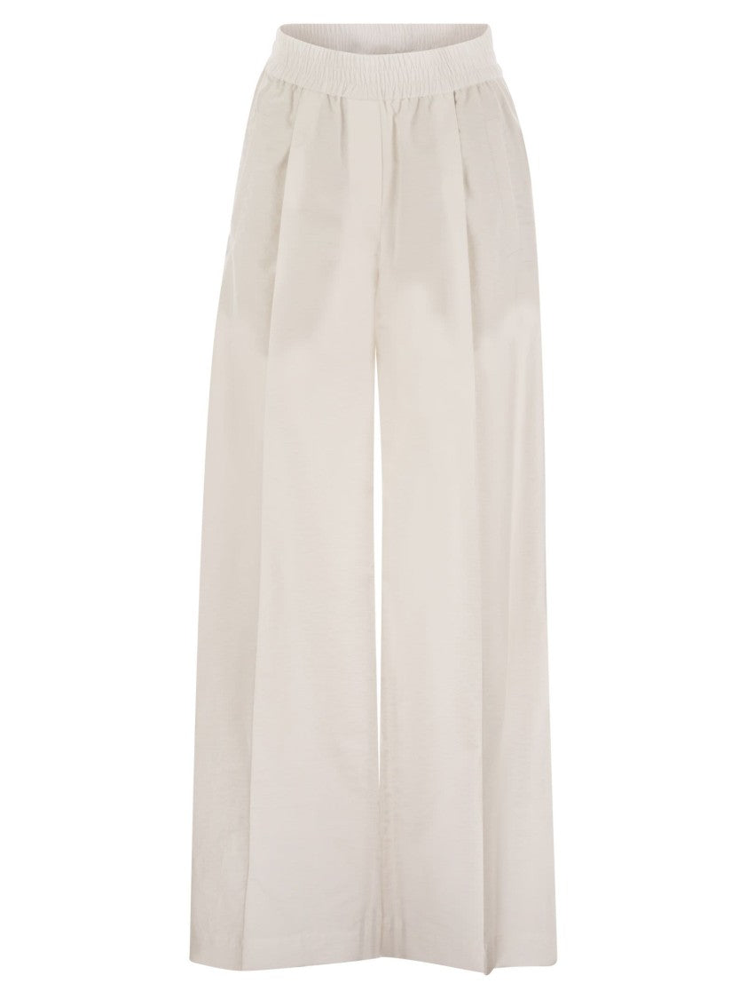 Brunello Cucinelli Loose Fit Cotton Trousers