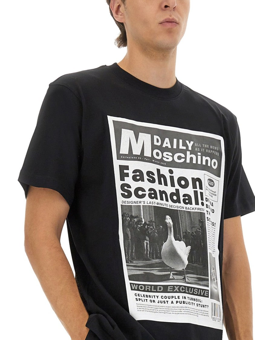 Moschino Graphic Print Cotton T-Shirt