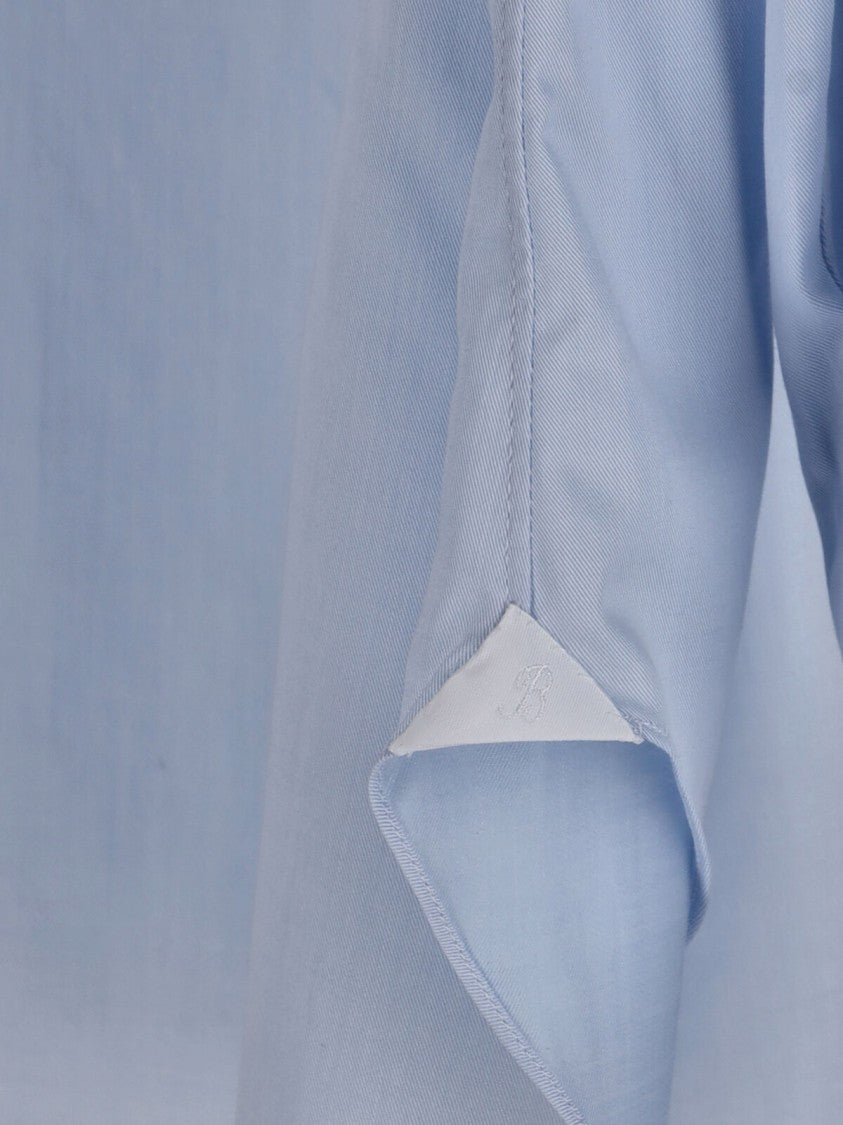 Barba Napoli Classic Cotton Shirt – Light Blue