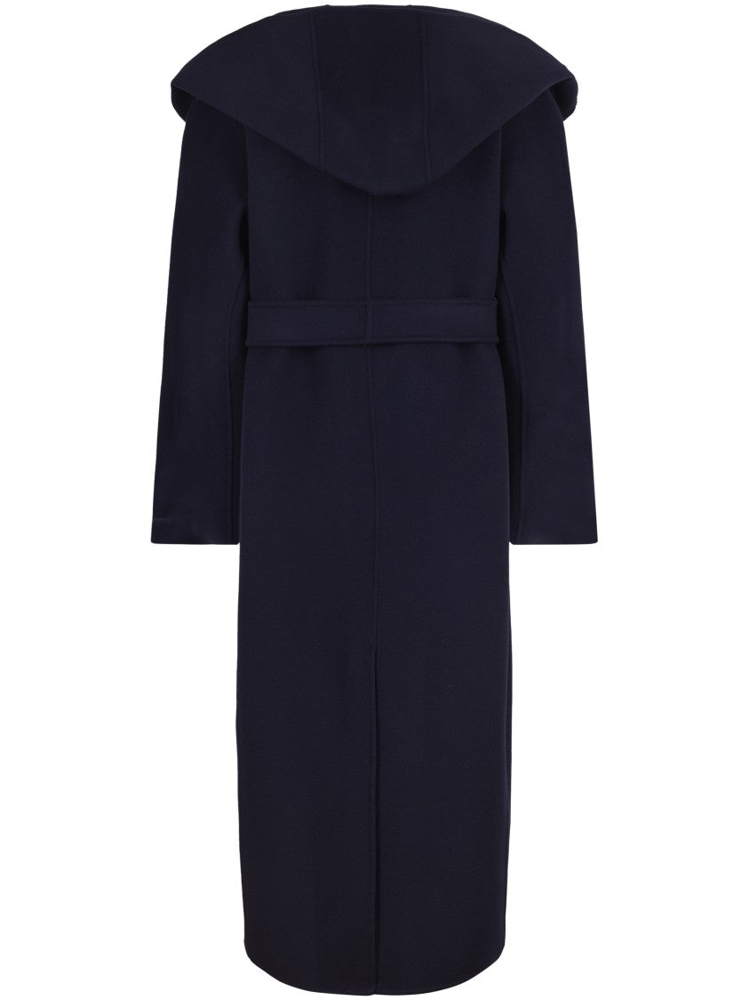 Max Mara Long Tailored Coat In 100% Virgin Wool