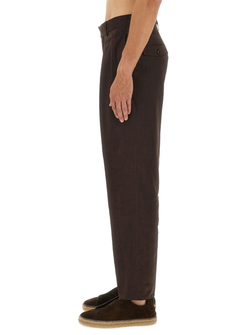 Boss Camel Linen "Port" Pants