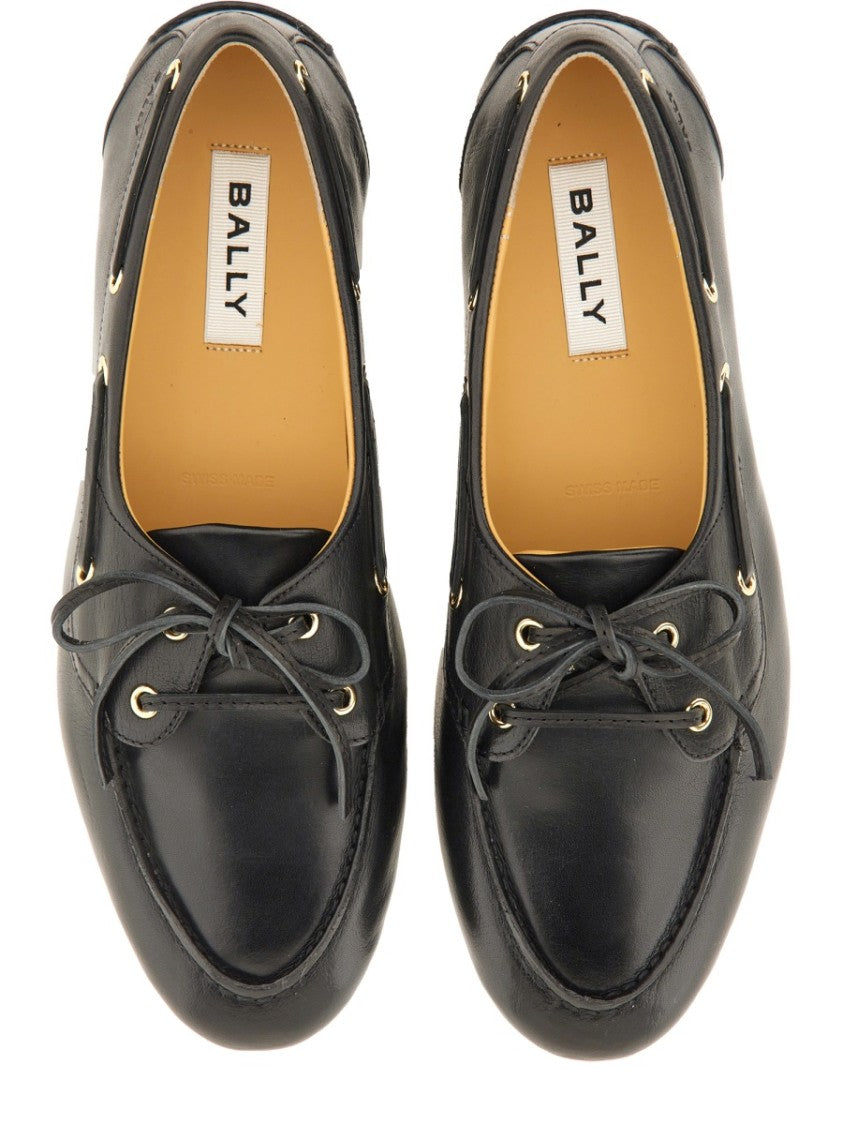 Bally Moccasin Plume With Lace-Up Detail And Durable Sole
