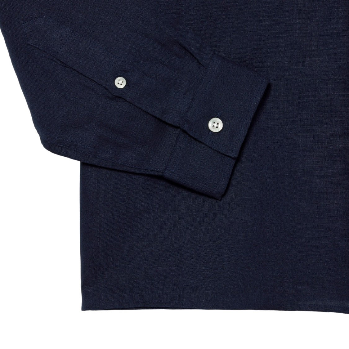 Lacoste Embroidered Crocodile Detail Blue Lino Shirt