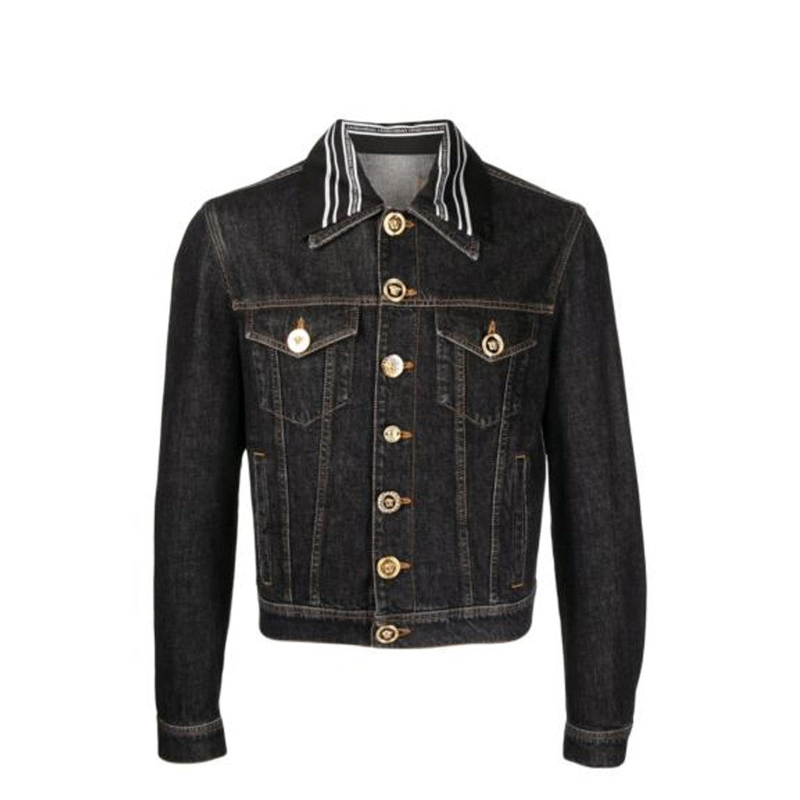 Versace Medusa Motif Denim Jacket