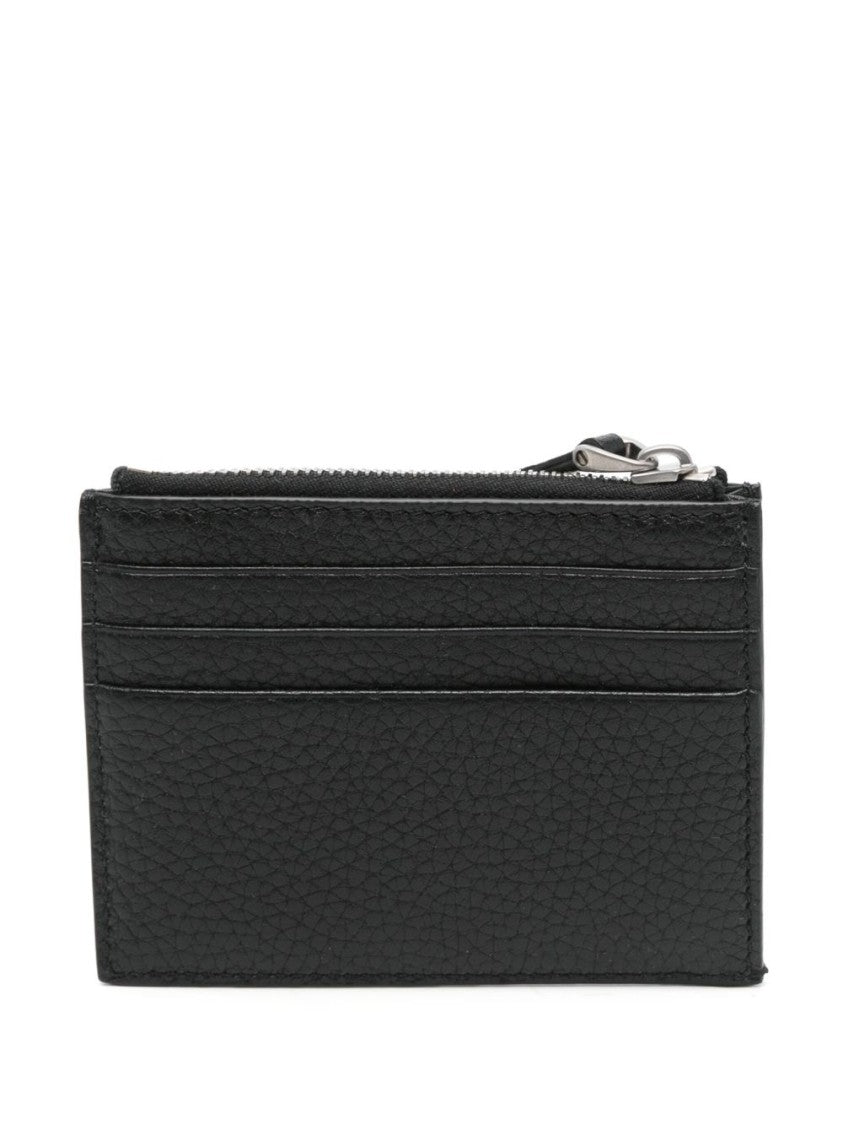 Valentino Garavani Black Wallet With Rockstud Detail