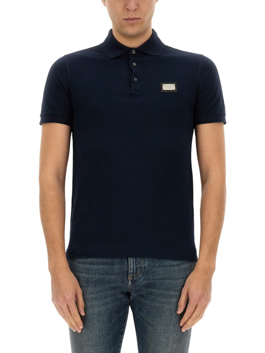Dolce & Gabbana Fitted Polo Shirt With Logo
