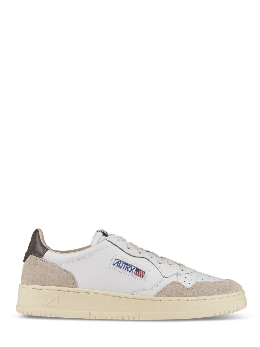 Autry Smooth And Suede Leather Sneakers With Sole