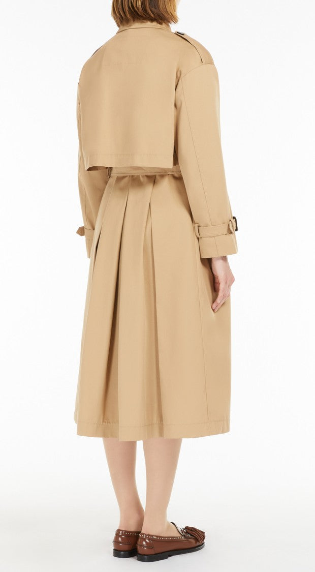 Max Mara Classic Double-Breasted Trench Coat With Structured Details