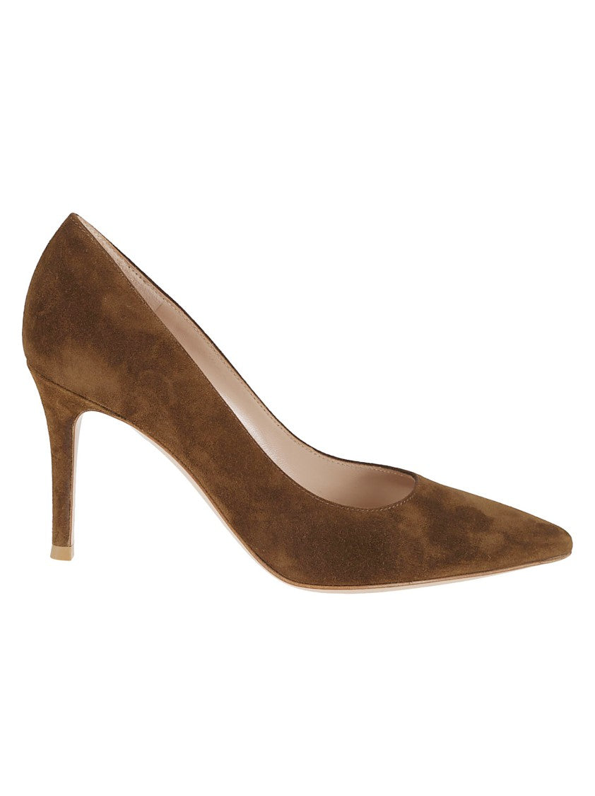 Gianvito Rossi Pointed Toe Suede Pumps