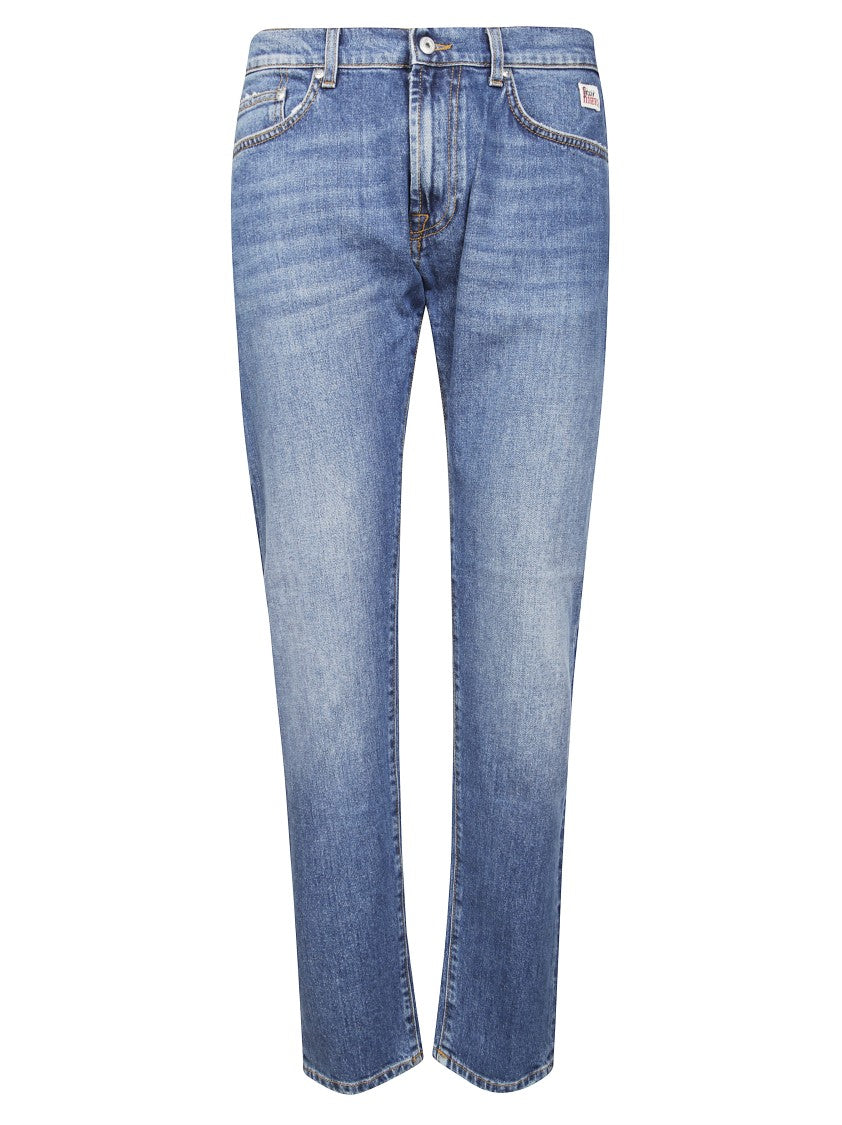 Roy Rogers Medium Blue Straight-Leg Denim Jeans