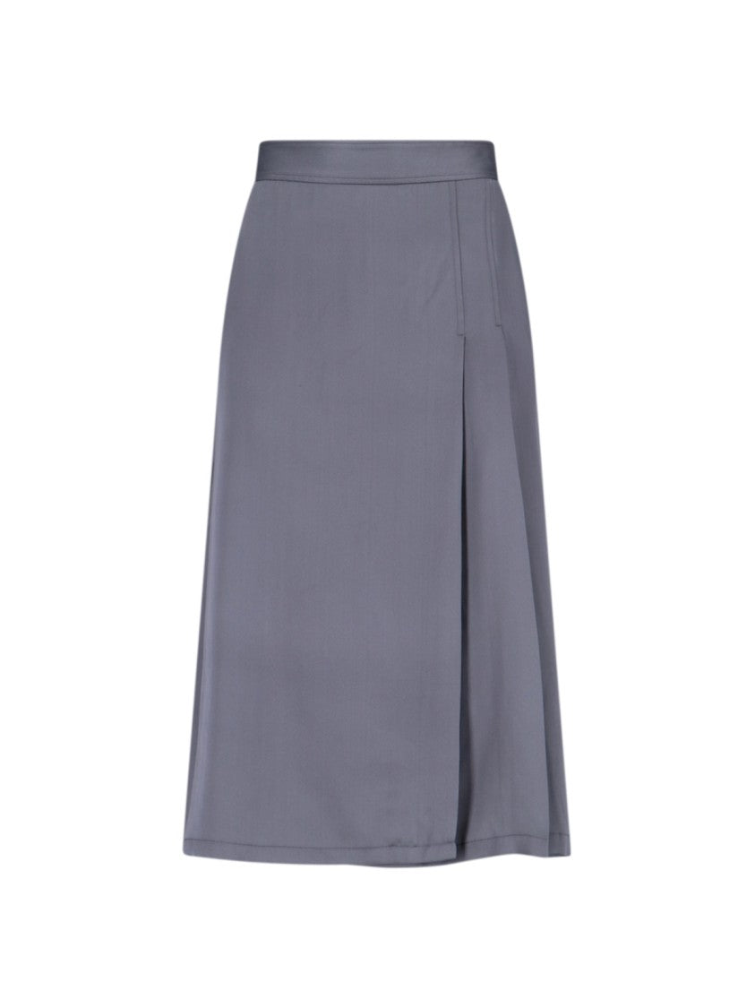 Aspesi Tailored Grey Skirt With Minimalist Aesthetic
