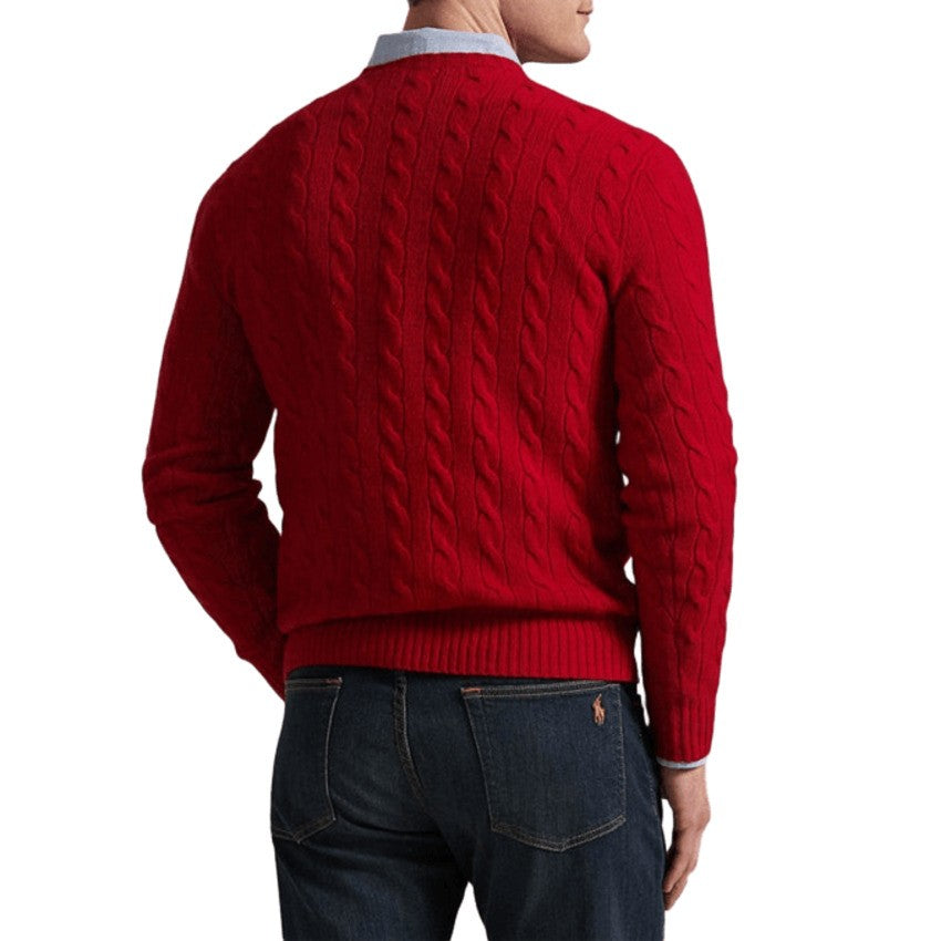 Polo Ralph Lauren Cable-Knit Red Sweater