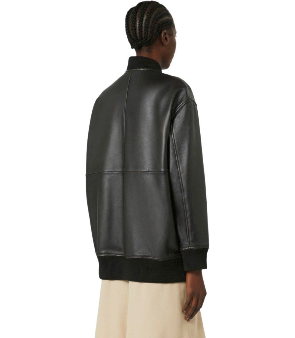 Max Mara Tattico Black Bomber Jacket