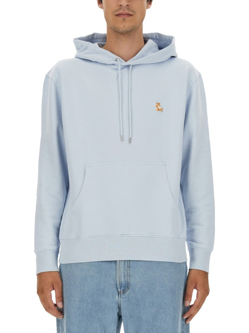 Maison Kitsuné Regular Fit White Sweatshirt