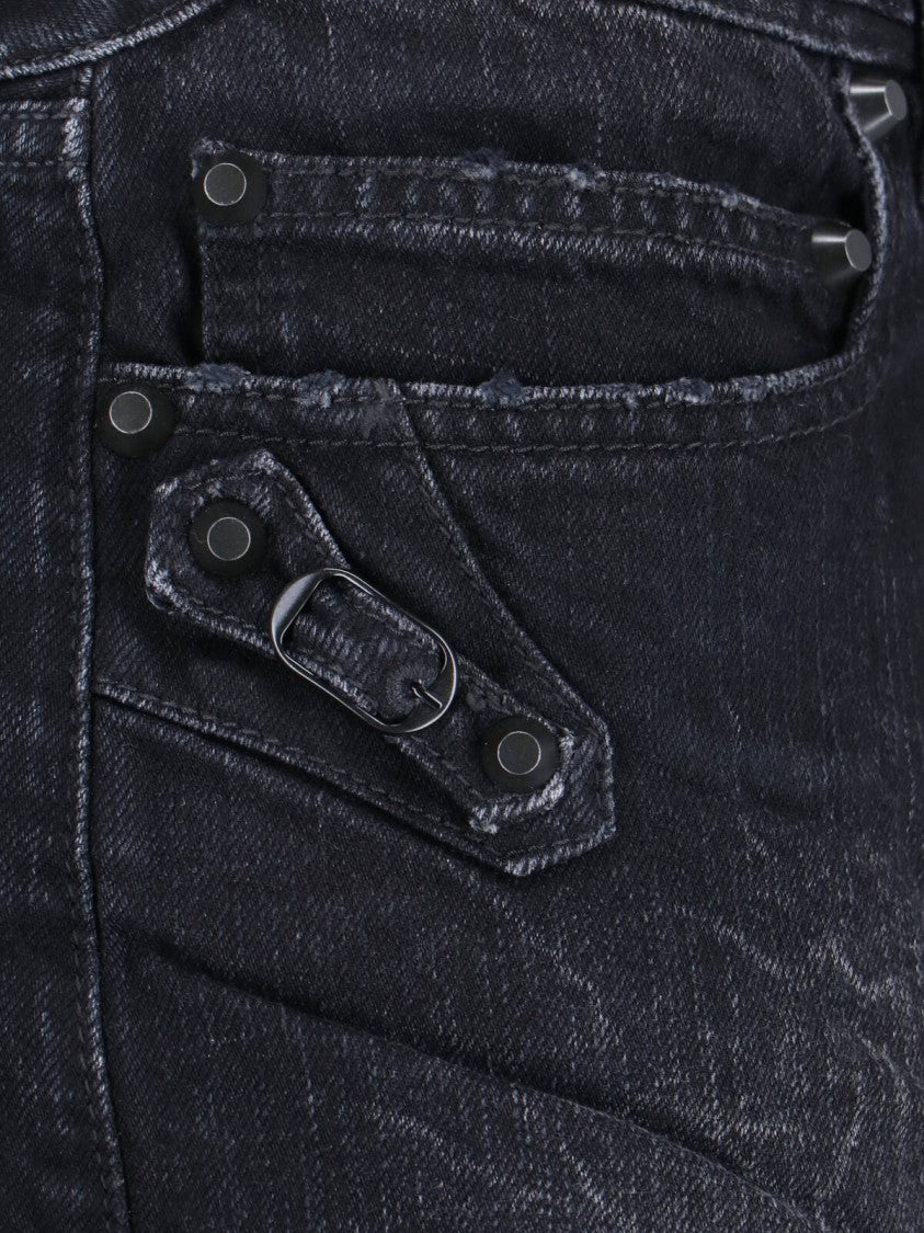 Balenciaga Sleek Tailored Black Skirt With Minimalist Design