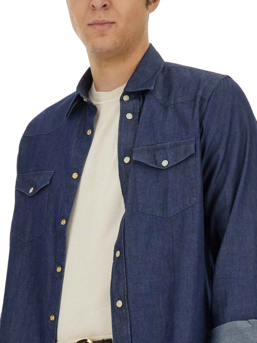 Lardini Blue Regular Fit Shirt