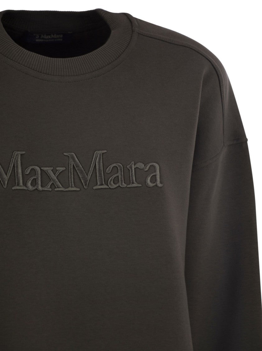 Max Mara Monza - Cotton Sweatshirt With Logo