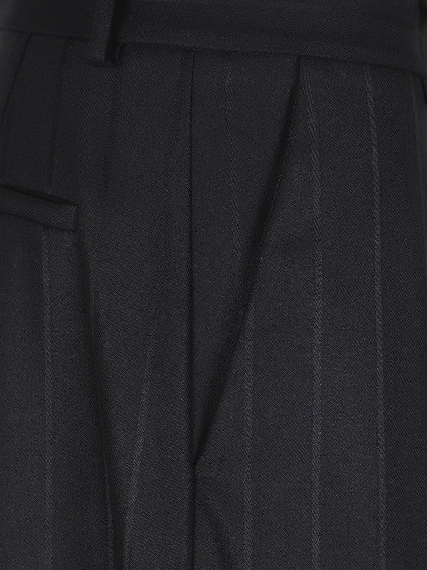 The Andamane Pinstriped Jacquard Trousers