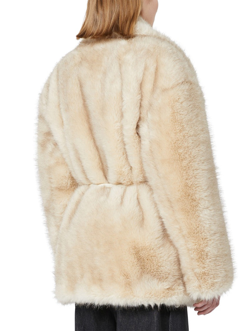 Max Mara Beige Classic Coat With Clean Lines