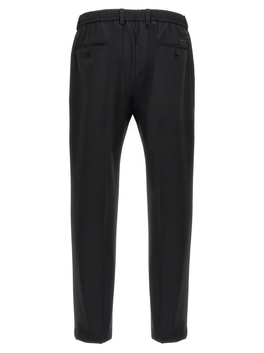 Dolce & Gabbana Logo Embroidery Pants