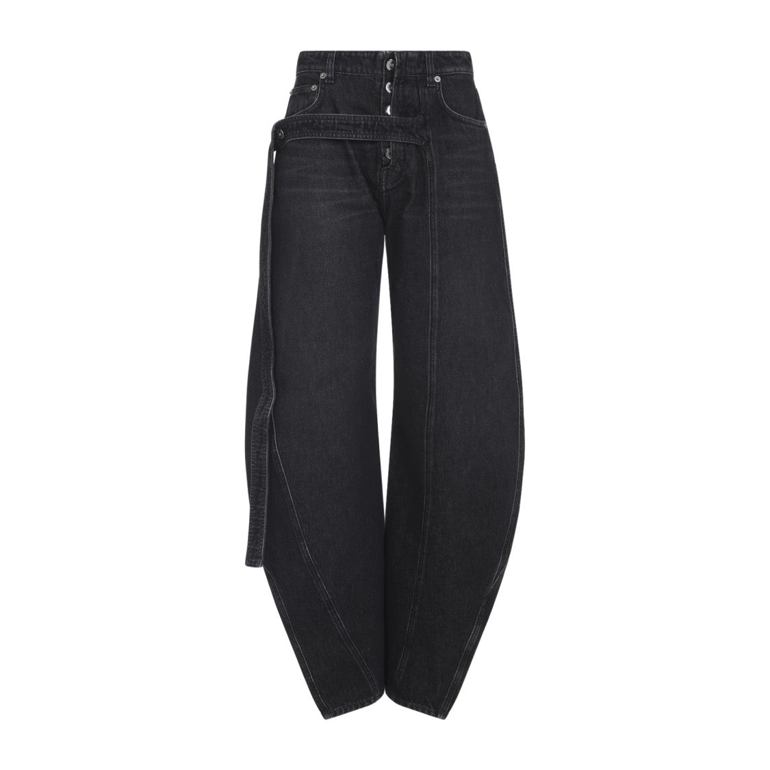 Jean Paul Gaultier High-Waisted Jeans With Attached Belt