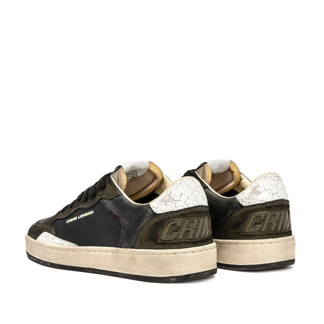 Crime London Chelseask8 Deluxe Sneakers - Black/Dark Green/White