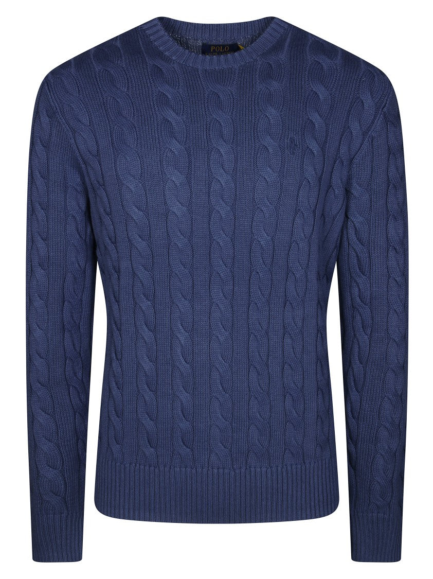 Polo Ralph Lauren Cable Knit Sweater With Round Neckline