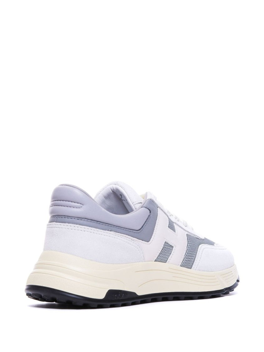 Hogan Chunky Rubber Sole Sneakers With Padded Ankle