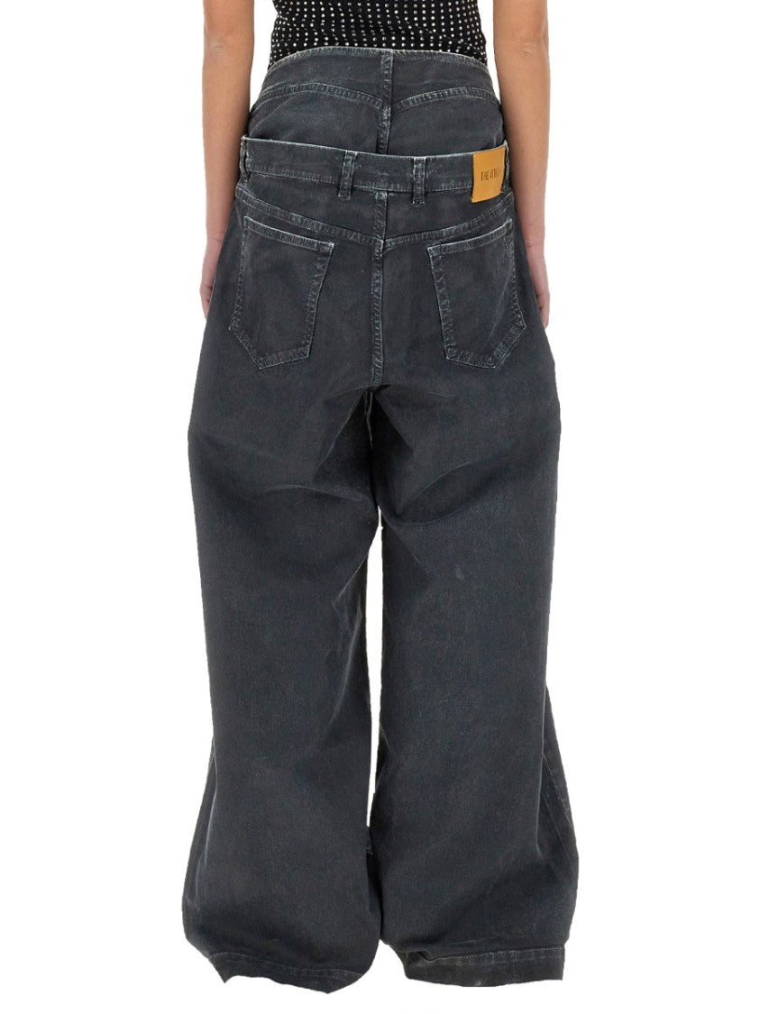 The Attico Long Pants "Navy Blue"